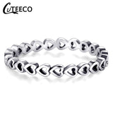 Rings Dropshipping Silver Color Clear CZ Wedding
