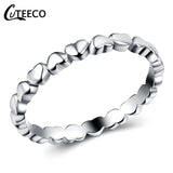 Rings Dropshipping Silver Color Clear CZ Wedding