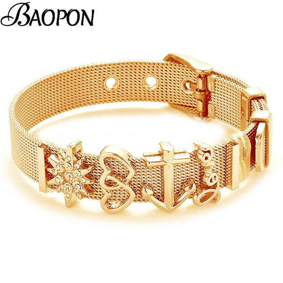 BANGLE Fashion Stainless Steel  Bracelet Mesh