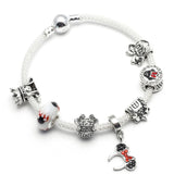 BANGLE Fashion Gift Jewelry Mickey & Minnie Charm Bracelet