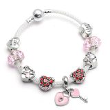 BANGLE Fashion Gift Jewelry Mickey & Minnie Charm Bracelet